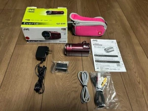 Victor JVC GZ-E50-A Everio SD Camcorder Blue HD Multi-Language Tested Japan Used - Picture 1 of 9