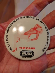 2.25" THE CARS WPLJ 1979 Dr. Pepper Music Fest. Pin - Picture 1 of 2