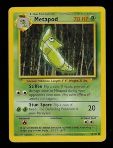 1999 Pokemon Unlimited 54 Metapod - Picture 1 of 2