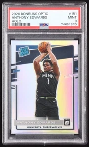 Anthony Edwards 2020-21 Donruss Optic Holo #151 RR RC (PSA 9) - Bild 1 von 2