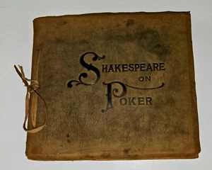 Rare Vintage 1906 Shakespeare On Poker Leather Book By Martha C Ballard  DD1787 - Picture 1 of 24