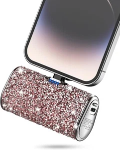 Mini Power bank Bling Small Portable Phone Charger 6800Mah External Battery - Picture 1 of 8