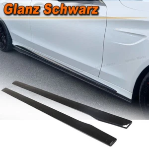 Alerón lateral negro brillante para Benz W205 A205 C205 C63 C43 AMG - Imagen 1 de 13