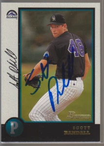 Autographed 1998 Bowman Scott Randall - Rockies - Picture 1 of 1