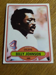 1980 Topps Football #58 Houston Oilers WR Billy "White Shoes" Johnson EX - Picture 1 of 2