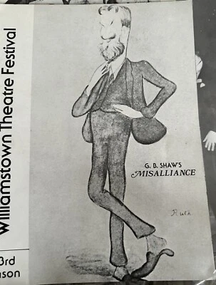 Williamstown Festival Theatre Program Misalliance 1977 Blythe Danner Peter Evans - Image 1 of 4