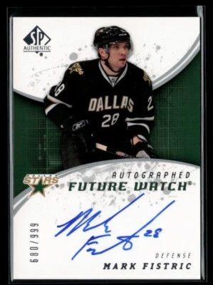 2008-09 SP Authentic #207 Mark Fistric RC 680/999 - Image 1 of 2