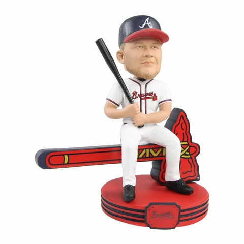 Chipper Jones Atlanta Braves Riding tomahawk Bobblehead MLB Baseball Cover