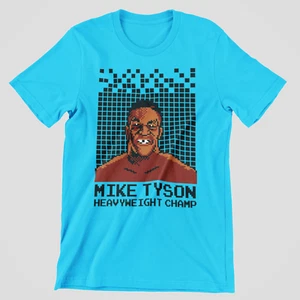 Mike Tyson Punch Out Heavy Champion Boxing Pixel Premium Blend Graphic T-Shirt - Picture 1 of 14