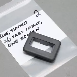 Mercedes W123 Rear Door Window Switch Bezel - Blue - one broken clip, discolored - Picture 1 of 4