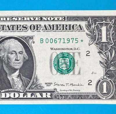 June 7, 1975 (B 00671975 *) BIRTHDAY Note $1 One Dollar Bill *UNC* (__6/7/1975) - Image 1 of 4