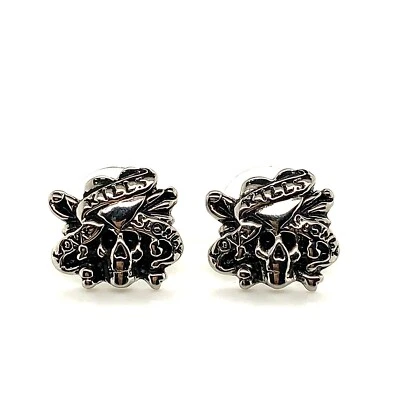 Auténticos Pendientes Ed Hardy “Love Kills Slowly” Acero Inoxidable Con Caja Foto 1 de 4