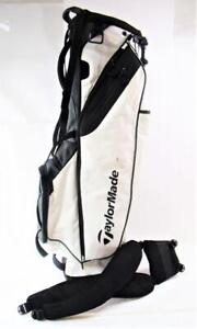 TaylorMade Flextech Lite Golf Stand Bag, Double Shoulder Strap, White w/ Black
