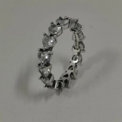 Row of Hearts Eternity Ring pandora - Image 1 of 4