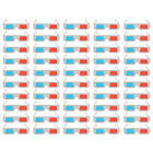50x 3D-Brille Rot Blau Pappe faltbar Einwegfilme
