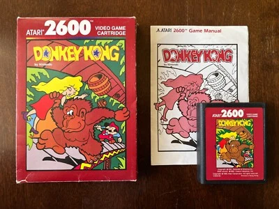 DONKEY KONG Atari 2600 Video Game NINTENDO Cartridge 1988 Rare - Tested Works! - Image 1 of 4