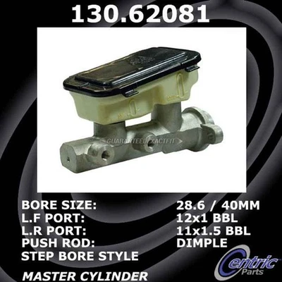 Cilindro maestro de freno centrado Roadmaster DAC para chasis comercial Buick Foto 1 de 3