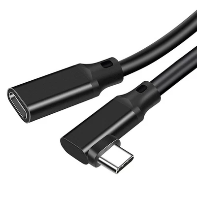 USB-C Extension Cable 90 Degree Elbow USB 3.2 Gen2, PD 100W, 20Gbps Data7134 - Image 1 of 4