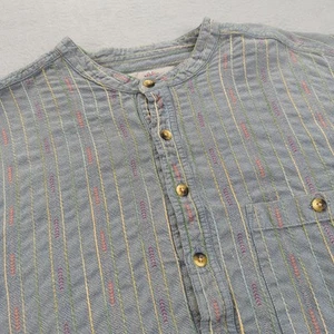 Territory Ahead Shirt Mens XL Striped Jacquard Long Sleeve Pocket Button Up - Picture 1 of 11