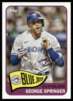 2023 TOPPS ARCHIVES GEORGE SPRINGER TORONTO BLUE JAYS #168 - Image 1 of 2