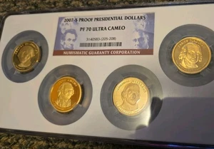 2007-S Presidents 4 Coin Set NGC PF 70 Ultra Cameo - Picture 1 of 11