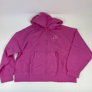 Victoria’s Secret PINK Ivy Fleece Campus Full-Zip Hoodie Pink Lollipop Size L - Picture 1 of 7