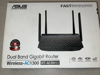 ASUS Router Wireless Dual Band Gigabit AC1300 Fast Lag Free Streaming  - Image 1 of 4