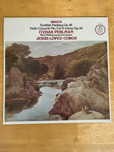 BRUCH Scottish Fantasy Violin Concerto No.2 ITZHAK PERLMAN Stereo LP Sealed MINT - Picture 1 of 2