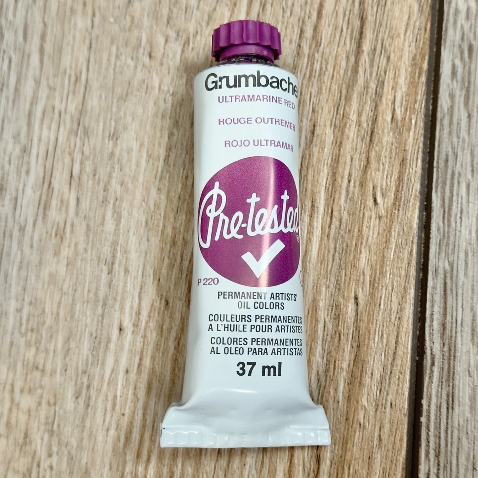 Grumbacher Artistas Pre-Probados Color al Aceite Rojo Ultramar 37 ml Sin Usar Leer Foto 1 de 4