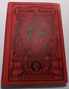 Antique 1900 Germania Kalender Almanac German Book - Picture 1 of 7