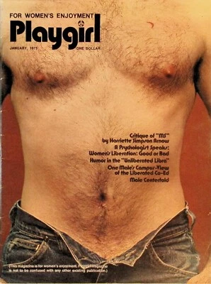 No 1 Jan 1973 Playgirl Magazine Mike Hiss Race Car Driver Abortion Gay Interest - Image 1 of 2