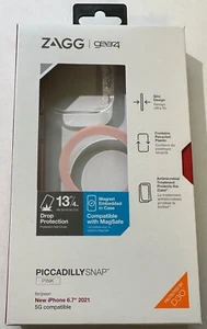 Custodia MagSafe a scatto ZAGG Gear4 Piccadilly iPhone 13 Pro Max trasparente/rosa - Foto 1 di 5