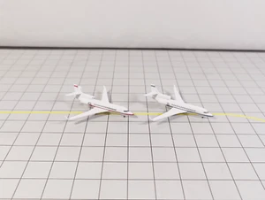 2x Dassault Falcon 8X Business Private Jet Models Airport Diorama 1:400 Scale - Picture 1 of 14