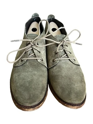 10 Винтажная обувь компании ботинки женщин Chukka лодыжки туфли оливковый замши США - Изображение 1 из 4