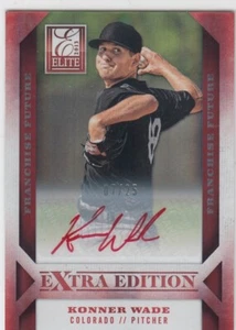 2013 Konner Wade Elite Extra ROOKIE RED INK AUTO /25 - #45 Rockies RC - Picture 1 of 1