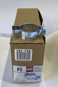 QTY.20 Halex #5 ACC Conduit Hanger w/ Nut & Bolt 67850 New - Picture 1 of 7
