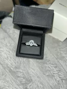 Modern Gents Simulated Engagement Set 11.5 (including necklace and earrings) - Picture 1 of 9