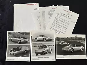 Porsche 911 Carrera 1995 kit de prensa folleto multimedia principios de 1994 conjunto 993 cupé cabina - Imagen 1 de 6