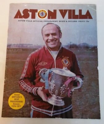 PROGRAMME - First Division Aston Villa Vs Stoke City Mon 16th May 1977 - Image 1 of 2