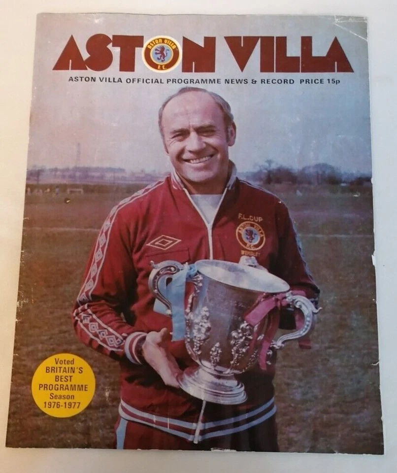 PROGRAMME - First Division Aston Villa Vs Stoke City Mon 16th May 1977 - Image 1 of 2