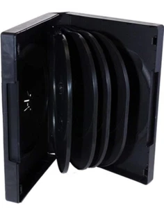 12 Stück Maxtek Standard 14 mm schwarz 10 Disc DVD Hüllen doppelseitig - Bild 1 von 5