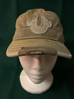 Gorra True Religion de Colección VERDE MUSGO Floral Unisex/Correa de Cuero Ajustable + Foto 1 de 4