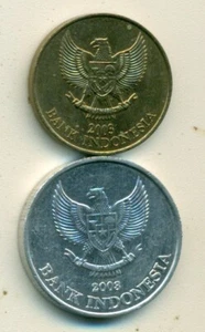 2 DIFFERENT 500 RUPIAH COINS from INDONESIA (BOTH DATING 2003/2 DIFFERENT TYPES) - Picture 1 of 2