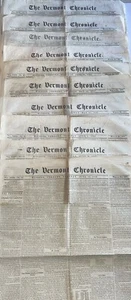 Lote de 10 periódicos The Vermont Chronicle de 1856 - Imagen 1 de 23
