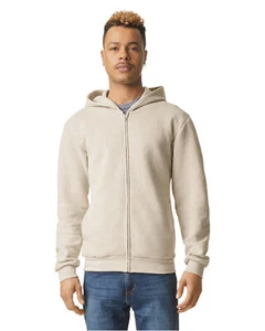 Pack Of 2 American Apparel Men RF497 ReFlex Lot Fleece Unisex Full Zip Hoodie - Picture 1 of 8