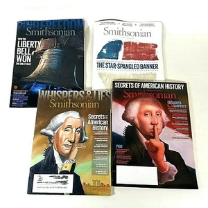 Lot of 4 Smithsonian Magazines - American Revolution, Washington, Liberty Covers - Picture 1 of 12