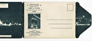 Century of Progress 1933 Fair Chicago Magic Cardinell Century Postcard Booklet - Picture 1 of 7
