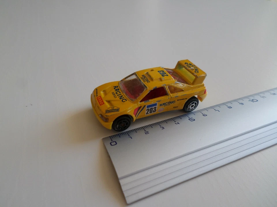 peugeot rallye modele 405 TI 16 N° 203 jaune - majorette - Photo 1/1