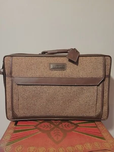 Rare 1980s Jordache Vintage Tweeded Luggage Suitcase / Excellent condition - Picture 1 of 12