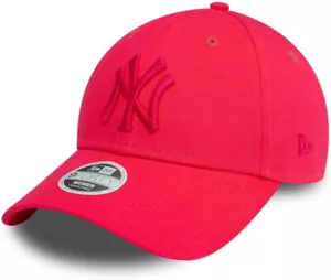 New York Yankees Womens New Era 9Forty League Essential Bright Pink Baseball Cap - Picture 1 of 6